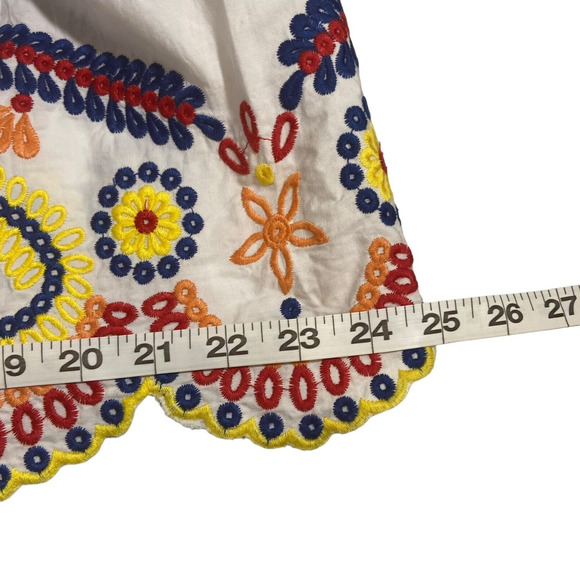 Romeo + Juliet Mexican Embroidered Off‎ the Shoulder Top Size L Boho Cottagecore - Picture 12 of 14